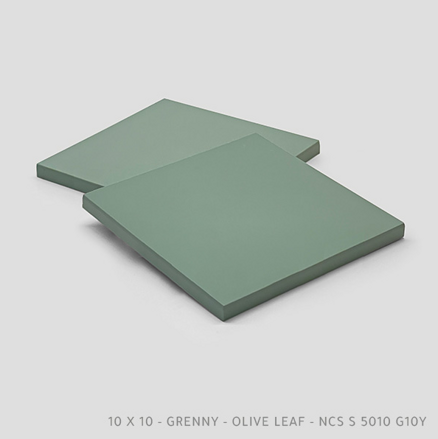 Greeny Olive Leaf 10x10